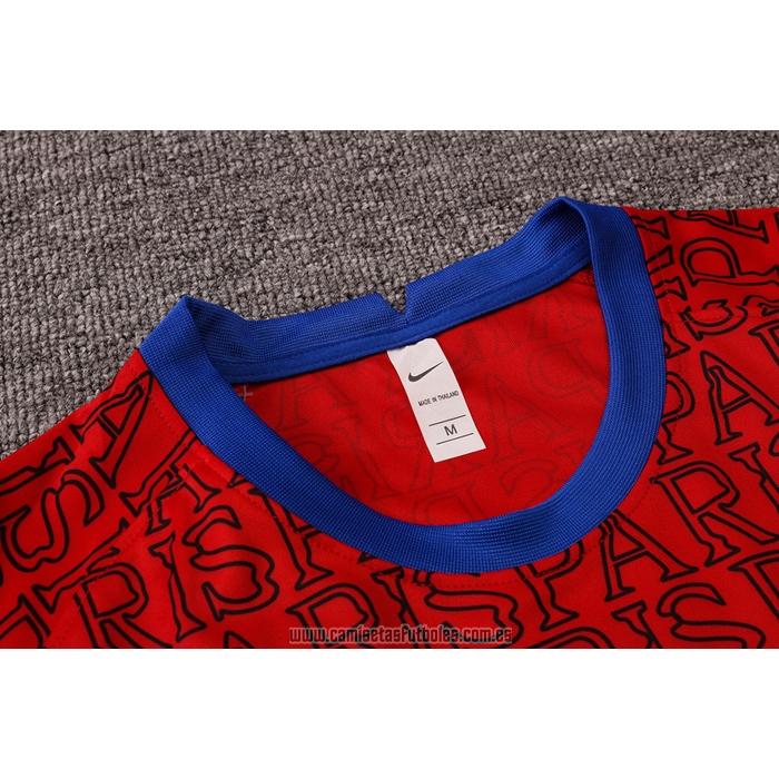 Chandal del Paris Saint-Germain Manga Corta 2020-2021 Rojo